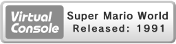 3DS Virtual Console banner: 'Super Mario World - Released: 1991'